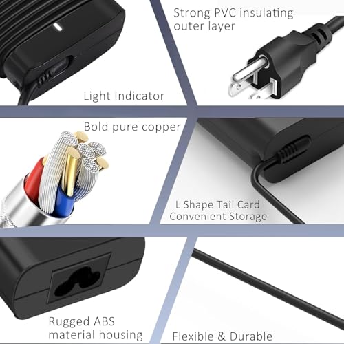 DECSZDY Replacement for Dell Laptop Charger 65W USB-C;Compatible with All Dell Computer 65 Watt USB Type C Power Adapter