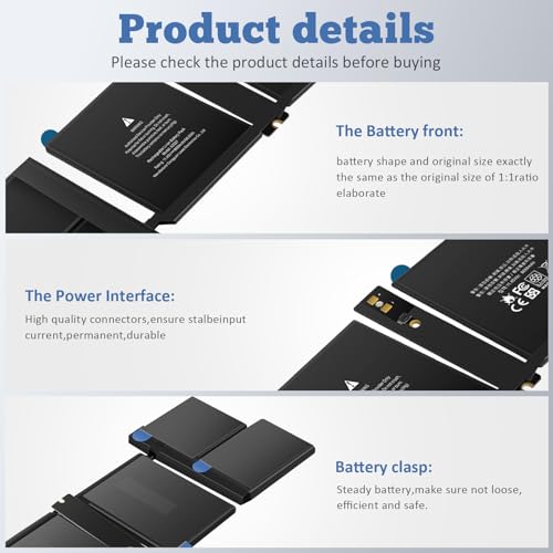 TREE.NB A2485 A2527 Laptop Battery for Apple MacBook Pro 16 inch A2485 (Late 2021) EMC3651, EMC3651 MK1E3LL/A MK183LL/A MK1F3LL/A MK193LL/A MK1H3LL/A MK1A3LL/A - size: 11.97x3.58x0.33inch A2527