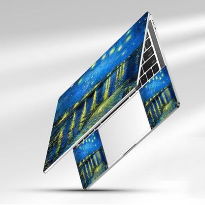 12.1 13 13.3 14 15.4 15.6 Inch Laptop Skin Decal, Laptop Stickers Decals for Notebook PC, Universal Reusable Vinyl Laptop Cover Sticker, Waterproof Art Protector I Starry Night Over The Rhone - color: Starry Night Over the Rhone