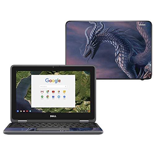 MightySkins Skin Compatible with Dell Chromebook 11" 3180 - Dragon Fantasy | Protective, Durable, and Unique Vinyl Decal wrap Cover | Easy to Apply, Remove, and Change Styles | Made in The USA - color: Dragon Fantasy