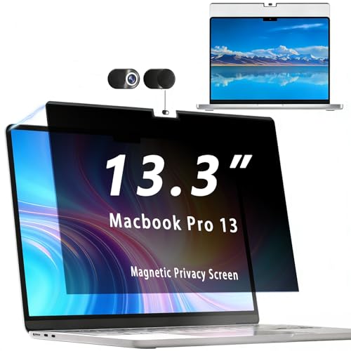 for MacBook Pro 13.3 Privacy Screen for 2015-2012 (A1502 A1425) Magnetic Removable, 30° Anti-Spy, Anti-Glare, Easy Snap-On Filter (Macbook Pro 13/13.3(2015-2012 (A1502 A1425))) - size: Pro 13/ 13.3(2015-2012 (A1502 A1425))