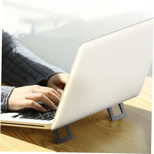 2pcs Foldable Laptop Stand Mini Notebook Holder Desk Laptop Riser with Ventilated Cooling for Portable Computers and Tablets