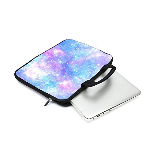 15.6" Laptop Sleeve 14" 15" 15.4" Chromebook Case Ultrabook Case Notebook Sleeves PC Messenger Bag (Pink galaxys) - color: Pink galaxys