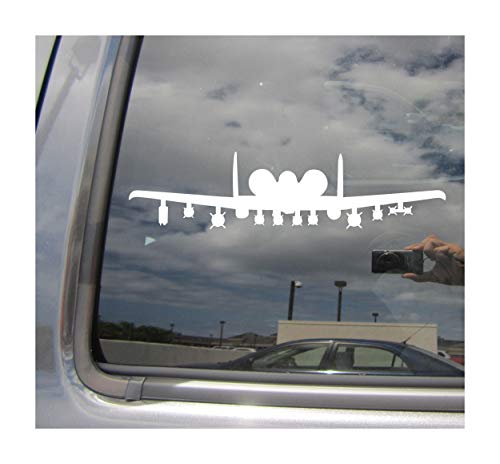 A-10 Thunderbolt Warthog Hog - Cars Trucks Moped Helmet Hard Hat Auto Automotive Craft Laptop Vinyl Decal Store Window Wall Sticker 10078