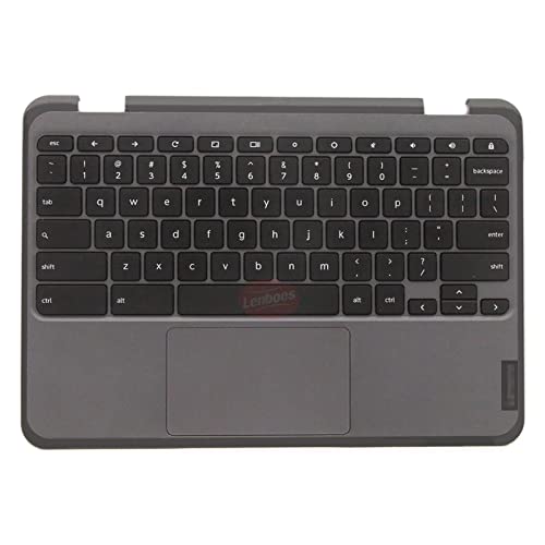Laptop Palmrest Upper Case Top Cover with US Keyboard and Touchpad Assembly Replacement (NO WFC Hole) for Lenovo 300e Chromebook Gen 3 82J9 82JA LTE 5M11C94743 5M11G97058 - color: Palmrest Assembly NO WFC LTE 5M11C94743