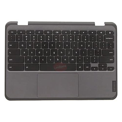 Laptop Palmrest Upper Case Top Cover with US Keyboard and Touchpad Assembly Replacement (NO WFC Hole) for Lenovo 300e Chromebook Gen 3 82J9 82JA LTE 5M11C94743 5M11G97058 - color: Palmrest Assembly NO WFC LTE 5M11C94743