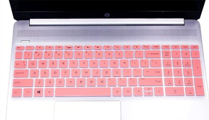 Keyboard Skin Compatible for 15.6" HP Pavilion 15-dy/dw 15-db/da 15-bs/bw 15-ef 15t 15z 15t-dw400 15-dy2024nr dy2021nr 15-dy2073dx 15-dw4047nr dw3021wm 15-db0011dx 15-ef1023dx/HP 17t 17-bs/ca/by (Pink - color: Pink