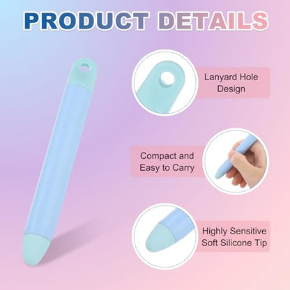 PATIKIL 2Pcs Stylus Pens for Touch Screen, High Sensitivity Universal Pen Capacitive Digital Pens Touchscreen Stylus for Phone Tablets Laptop Touch Screen Devices, Blue - color: Blue