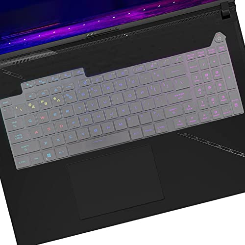 Keyboard Cover for 2025-2023 Asus ROG Strix Scar 18 G834 G834JY G834JZR G835 G835LX G835LW, ROG Strix G18 G814 G814JI G814JZ G814FP G815 G815LW G815LR G815LP, US Layout Ultra Thin TPU Keyboard Skin