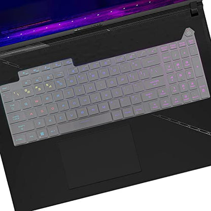 Keyboard Cover for 2025-2023 Asus ROG Strix Scar 18 G834 G834JY G834JZR G835 G835LX G835LW, ROG Strix G18 G814 G814JI G814JZ G814FP G815 G815LW G815LR G815LP, US Layout Ultra Thin TPU Keyboard Skin