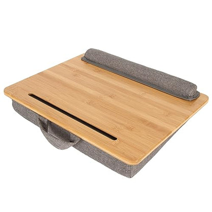 Laptop Desk, Portable Lap Table, Lightweight Tablet Slot Holder, Comfortable Tilt Angle, Durable, Water