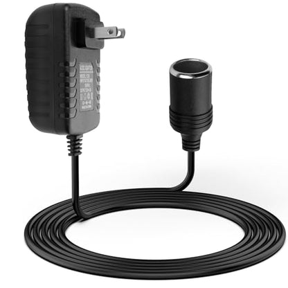 Herfair AC to DC Converter 2A 24W Car Cigarette Lighter Socket Adapter Power Cable 110-240V to 12V AC/DC for Automobile Home Use Car to Wall Plug（ Only for Device Under 24W） (Pack of 1) - color: Pack of 1