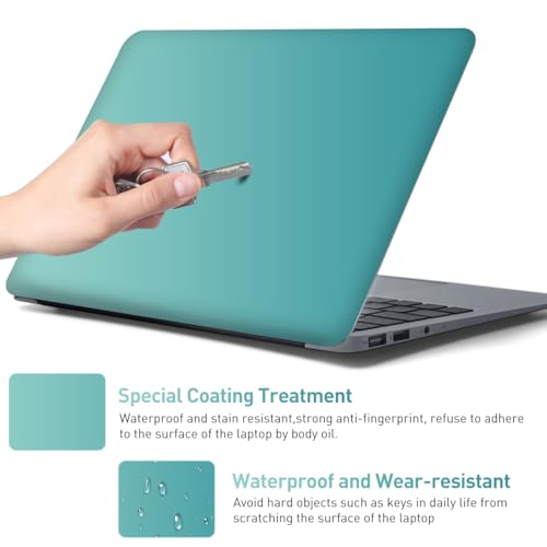 15-15.6 inches Netbook Laptop Skin Sticker Decal Reusable Cover Protector for 11.6 12 13 13.3 14 15 15.4 Notebook Chromebook Easy to Apply Remove, Scratch-Resistant Waterproof I Gradient Lake Blue - color: Gradient Lake Blue
