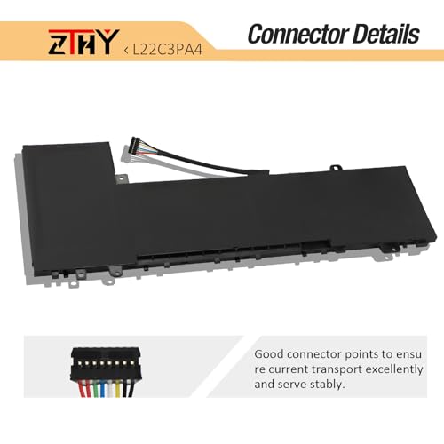 ZTHY L22M3PA4 L22L3PA4 Battery Replacement for Lenovo IdeaPad Slim 5-14ABR8 | IdeaPad Slim 5-16ABR8 5-14IAH8 5-16IAH8 5-14IRL8 5-16IRL8 Series Laptop L22C3PA4 L22B3PA4 Battery SB11N45426 11.52V 56.6Wh - size: 10.23*4.33*0.23 inch L22C3PA4