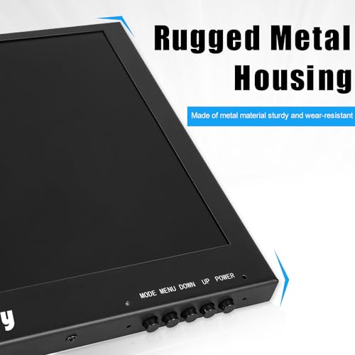 12 Inch Mini Small HDMI Monitor 1920x1080 16:9 IPS Metal Housing LCD Display Screen Support HDMI/VGA/AV/BNC Input Built-in LounSpeakers for PC CCTV Security Camera RasPi - color: 12 Inch 1920x1080 Metal Housing