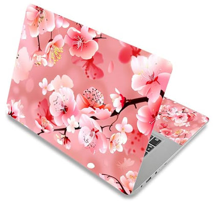 Laptop Skin Sticker Decal Cover,Peach Blossom | DIGTIALL Universal Laptop Skin Sticker, Waterproof Removable Notebook Decal Protector Cover for 12 13 14 15 Inch Laptops - color: Peach Blossom