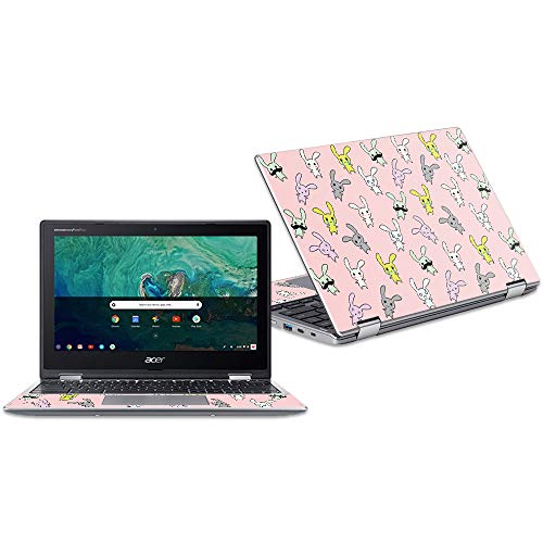 MightySkins Skin Compatible with Acer Chromebook Spin 11" CP311 - Bunny Bunches | Protective, Durable, and Unique Vinyl Decal wrap Cover | Easy to Apply, Remove, and Change Styles | Made in The USA - color: Bunny Bunches