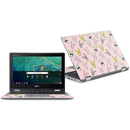 MightySkins Skin Compatible with Acer Chromebook Spin 11" CP311 - Bunny Bunches | Protective, Durable, and Unique Vinyl Decal wrap Cover | Easy to Apply, Remove, and Change Styles | Made in The USA - color: Bunny Bunches