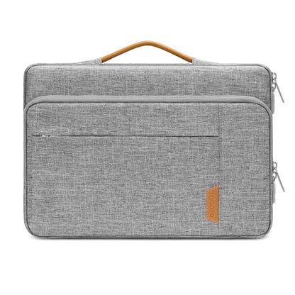 MOSISO 360 Protective Laptop Case 13 inch, 13 inch Laptop Sleeve Compatible with MacBook Air M5 M4 M3 M2 M1 2026-2018/Neo/Pro M2 M1, Side Open Carrying Case with Raised Pocket & Handle & Belt, Gray