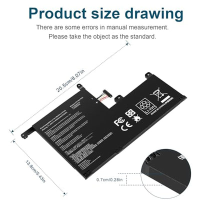Futurebatt C31N1703 Laptop Battery Replacement for Asus Zenbook Flip UX561U UX561UA UX561UN Q525UA Q525U Q505UA Q525UA-BI7T9 Q505UA-BI5T7 Q525UA-BI7T11 Q505UA-BI5T9 UX561UA-BO052T BO029T C31P0J1 - size: C31n1703 10.5 6.6 0.8 in