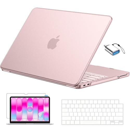 EooCoo for MacBook Neo Case 13 inch 2026, Scratch Resistant, Original Blush | 4 in 1 Kit, Durable, Easy Snap-On, Stays New, Model A3404 (A18 Pro Chip) - color: Original Blush