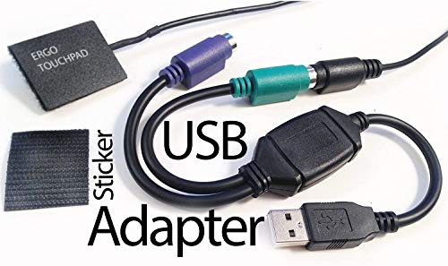 Mini USB Computer Touchpad, Trackpad, Mouse, Wired, 1.1 x 1.3 inches Ergo Touchpad ETP001MTPUSB