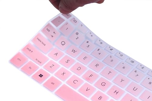 Silicone Keyboard Skin Cover Compatible with HP EliteBook 840 845 G9 G10 14" & HP EliteBook 830 835 G9 G10 13.3 inch Laptop (Not fit 840 845 1040 G8 G7 G6 G5 G4 G3) - Gradient Pink - color: Gradient Pink