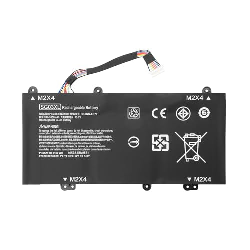 SG03XL Laptop Battery Replacement Fit for HP Envy M7-U109DX M7-U009DX 17t-U000 17-U011NR 17-U163CL 849048-421 849049-421 849314-850 849315-850 849314-856 HSTNN-LB7F 11.55V 61.6WH 3 Cell
