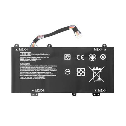 SG03XL Laptop Battery Replacement Fit for HP Envy M7-U109DX M7-U009DX 17t-U000 17-U011NR 17-U163CL 849048-421 849049-421 849314-850 849315-850 849314-856 HSTNN-LB7F 11.55V 61.6WH 3 Cell
