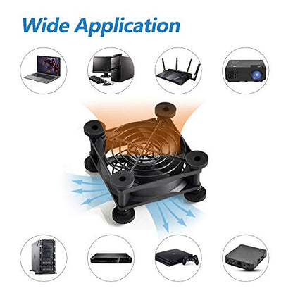 Quiet 80mm USB Fan, 5V USB Portable Cooling Fan for Flat Panel Xbox DVR PlayStation Router TV Receiver Computer Cabinet Cooler - size: Usb 80mm Fan
