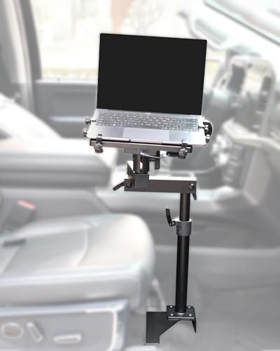 Truck Laptop Mount Fit for Ford F150, F350, F250, F550, No-Drilling Vehicle Computer Holder for Laptop, Mobile Workstation for Fleet, Service & Field Work