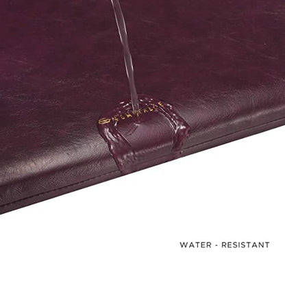 Comfyable Slim Laptop Sleeve Compatible with 13 Inch MacBook Air 13 in M5 M4 M3 M2, 13" MacBook Pro/Neo, PU Leather Bag Water-Resistant Cover Case, Berry Brown - color: Berry Brown, size: For 13" Mac Pro & Air & Neo