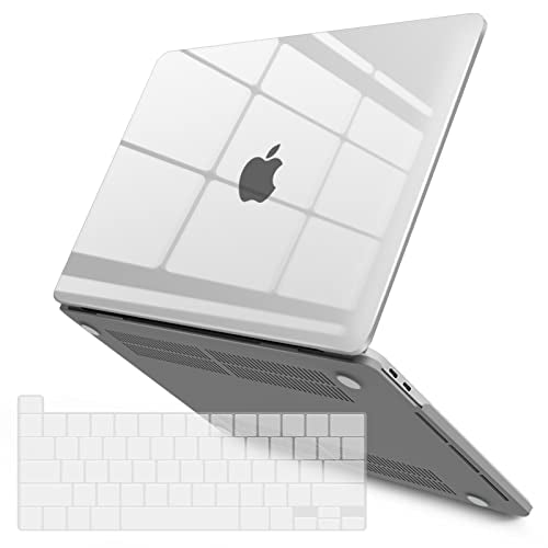 IBENZER Compatible with MacBook Pro 13 Inch Case M2 M1 2026 2025 2024 2023 2022 A2338 A2289 A2251 A2159 A1989 A1706 A1708, Hard Shell Case & Keyboard Cover for Mac Pro 13, Crystal Clear, T13CYCL+1A - color: Crystal Clear