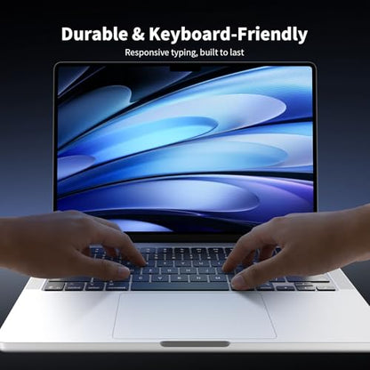 Soonjet Ultra Thin Keyboard Cover for 2025-2021 M5/M4/M3/M2/M1 Pro/Max MacBook Pro 14/16, M5-M2 MacBook Air 13/15, MacBook Neo, Premium TPU Keyboard Protector - Clear - color: Clear