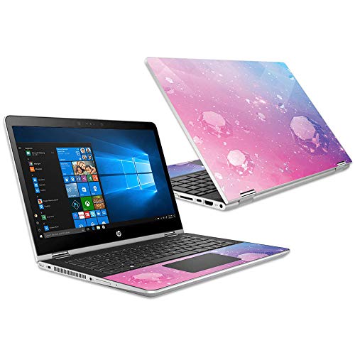Mightyskins Skin Compatible with Hp Pavilion X360 15.6" (2018) - Pink Diamond | Protective, Durable, and Unique Vinyl Decal Wrap Cover | Easy to Apply, Remove, and Change Styles | Made in The USA - color: Pink Diamond