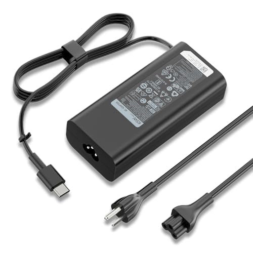 65W 45W Watt Slim USB Type C Laptop Charger Replacement for Dell Computer | Inspiron 14 7425 16 7620 Latitude 5420 5430 5450 5440 5520 5550 7320 XPS 13 7390 2-in-1 Chromebook 3100 3400 Power Adapter