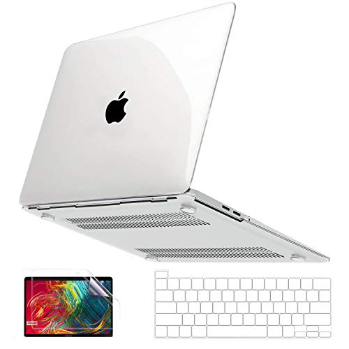 Anban for MacBook Pro 13 inch Case M2 M1 2025 2024 2023 2022 2021 2020-2016 | Model A2338 A2251 A2289 A2159 A1989 A1708 A1706, Plastic Hard Shell Case with Keyboard Cover &Screen Protector, Crystal Clear - color: Crystal Clear