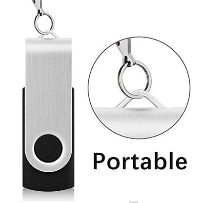 KEXIN 20 Pack 8GB Flash Drive 8G Bulk USB Thumb Drive USB Stick Jump Drive USB 2.0 Flash Drive with Led Indicator, Black - size: USB 2.0-8G, style: 20 Pack