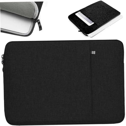 Laptop Sleeve, 15.6 inch Laptop Case, Waterproof ＆ Shockproof Bag, Protective Case Handbags with Front Pocket for 15.6 inch Notebook Black