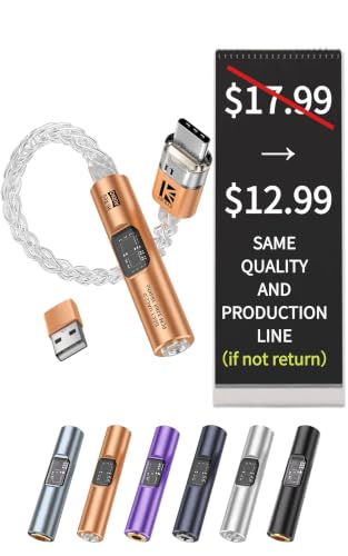 2026 Latest USB C DAC Audio Adapter with Headphone Amplifier, USB C to 3.5mm Audio Adapter for Wired Headphones, Hi-Res Type C DAC Compatible with iPhone 15, Android, Laptop & Tablet - color: Orange, size: 001