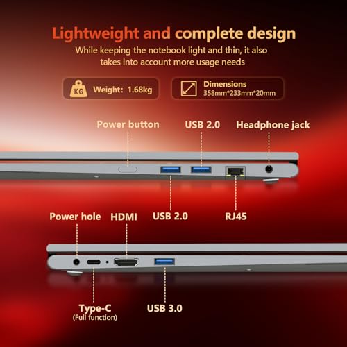2 in 1 Laptop Computer, 15.6 Inch Convertible Laptop, 16GB DDR4 RAM 512GB SSD Touchscreen Laptop, AMD Ryzen R3 3200U, AMD Radeon, FHD 1920x1080, 360° Rotating Touch Screen, WiFi 5, Backlit Keyboard