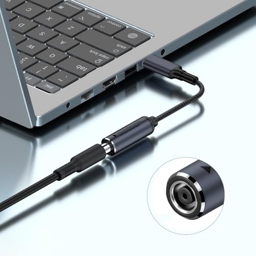 PLUSPOE USB C to Barrel Tip Adapter, 45W 65W 100W PD Charging for Convert Lenov Thinkpad 7.9mm x 0.9mm Charger to Type C Power for Phones,Tablets,Laptops and Other USB C Devices, Input: DC15-20.5V - color: 7.9mm Tip to USB-C