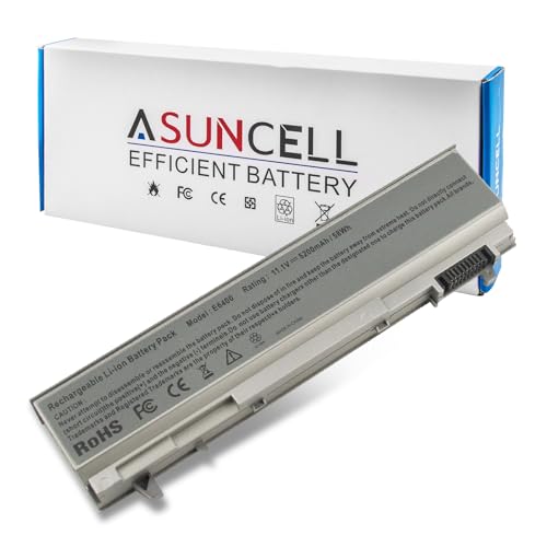 ASUNCELL New Laptop Battery for Dell Latitude E6400 E6410 E6500 E6510 Precision M2400 M4400 M4500 M6500 - color: E6400