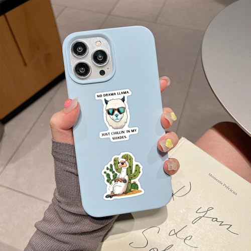 60pcs Funny Llama Stickers, Cute Animal Alpaca Decals Llama Theme Laptop Sticker Waterproof Vinyl Bottles Stickers for Computer Phone Motorcycle Mexican Camel Theme Party（Alpaca） - color: Alpaca