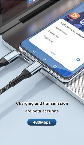 USB C to USB C Cable, 100W USB C to USB C Fast Charging Cable | PD 3.0 C to C Charger Cord with E-Marker Chip | Durable Nylon Braided 6 ft | Kave-Series Apex 100