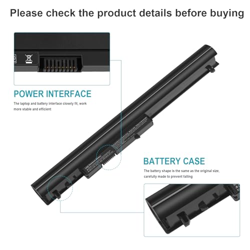 ASUNCELL 776622-001 LA04 Laptop Battery Replacement for HP Pavilion 14 15 241 247 248 340 345 G1 G2 LA03DF 15-F272WM 15-F233WM 15-F211WM 752237-001 728460-001 4 Cells 14.8V 41Wh - color: LA04
