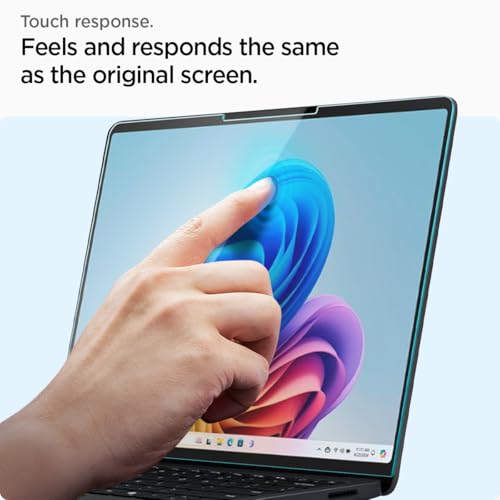 Spigen Tempered Glass Screen Protector [GlasTR Slim] Designed for New Surface Laptop 13.8 inch [9H Hardness] - size: 13.8 inch