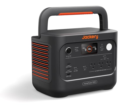 Jackery HomePower 1000 v2 Portable Power Station,1024Wh LiFePO4 Home Battery Backup, 1500W Solar Generator,10ms UPS, 50-Min Fast Charge, for Emergency, Outdoor, and Off-grid - style: HP1000v2