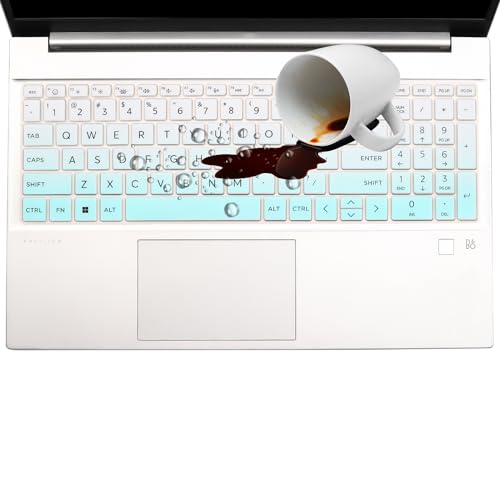 Keyboard Cover for HP 15.6 Laptop 15-fc 15-fd Series 15t-fd000 15z-fc000 15-fc0025dx 15-fc0245dx 15-fc0093dx 15-fc0041wm 15-fc0081nr 15-fc0037wm 15-fc0072ns 15-fc0081nr fc0013od 15-fc0025dx - color: OmbreMint