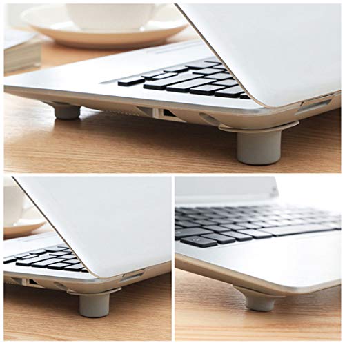 8 Pcs Small Notebook Laptop Cooling Pads Skidproof Pad Cooler Stand 8 (4pcs Large + 4pcs Small)